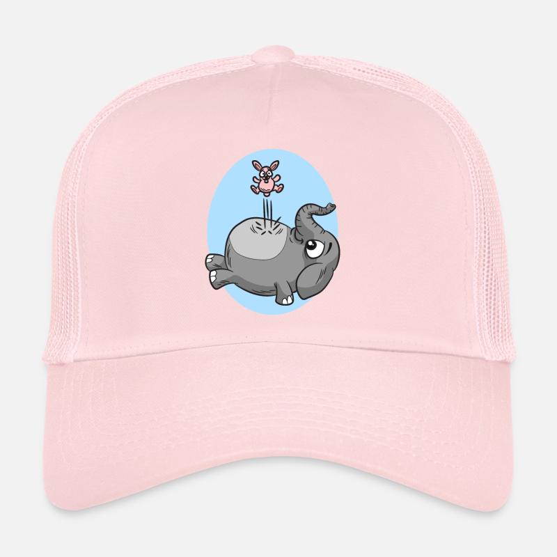 Springende Maus auf Elefant Trucker Cap