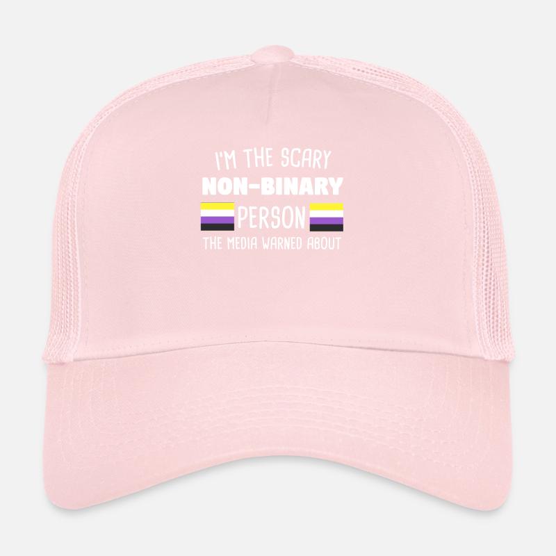 Non Binary Nicht-Gender Nicht-Binär Flag Geschenk Trucker Cap