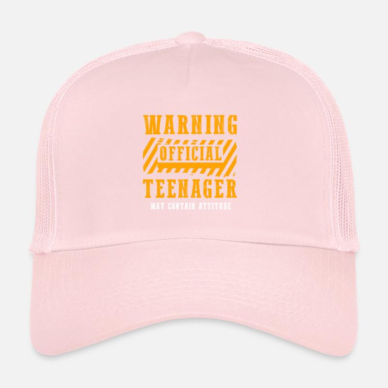 Official adolescent Warning Casquette trucker 
