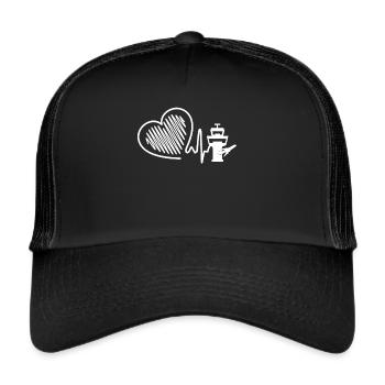 Contrôle du trafic aérien Contrôle du trafic aérien - Casquette trucker  - noir/noir - Devant