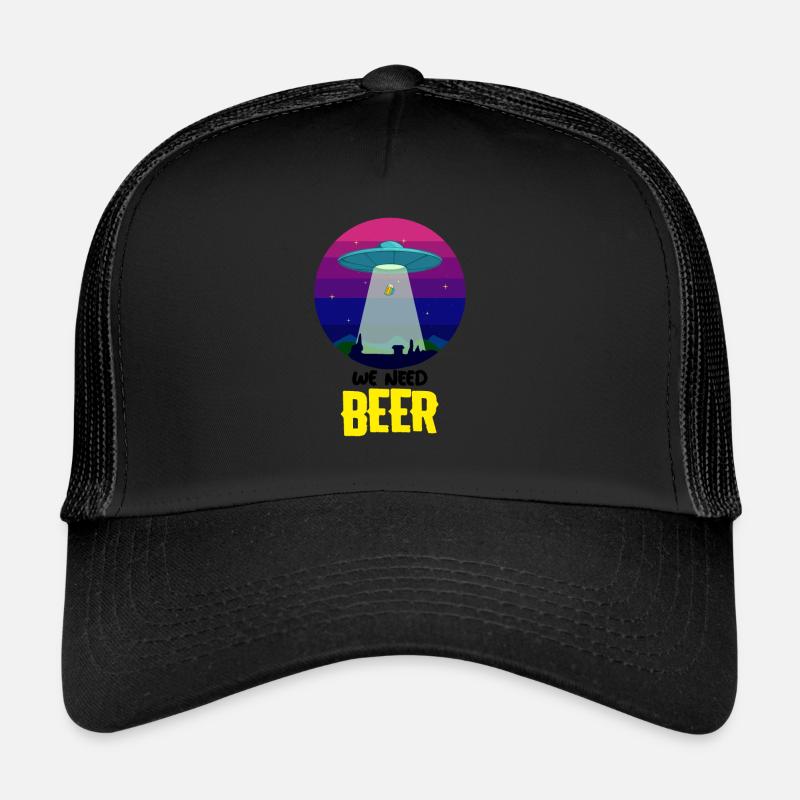Wir brauchen Bier UFO Bier Geschenk Trucker Cap