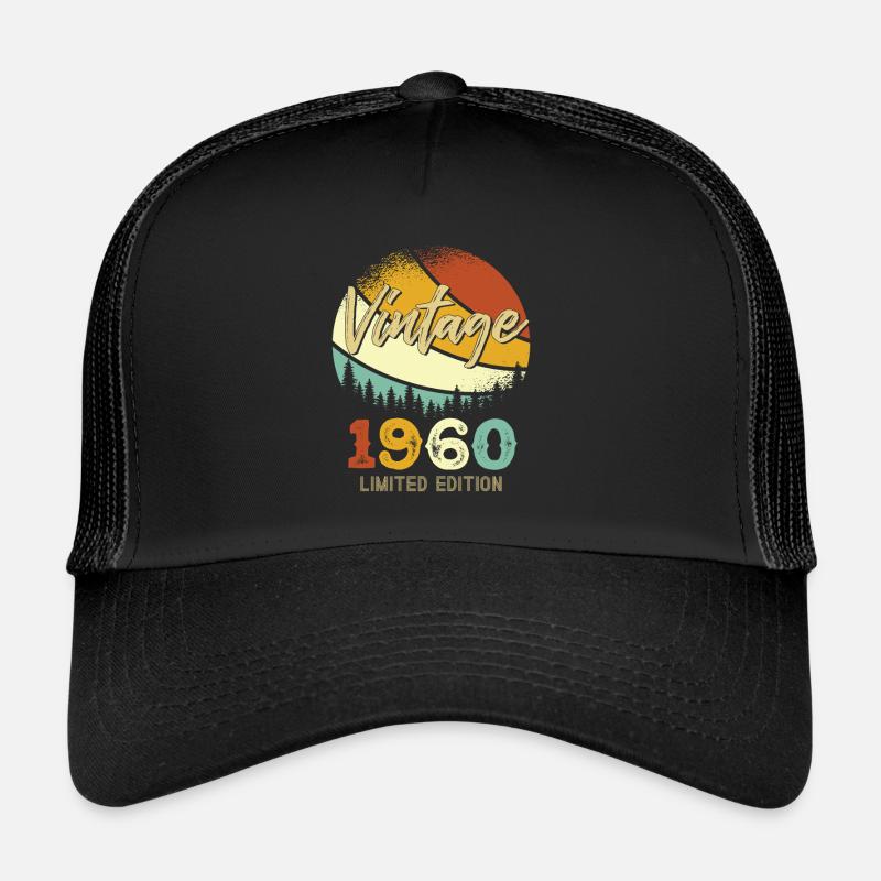 Vintage 1960 Limited - Trucker Cap - black/black