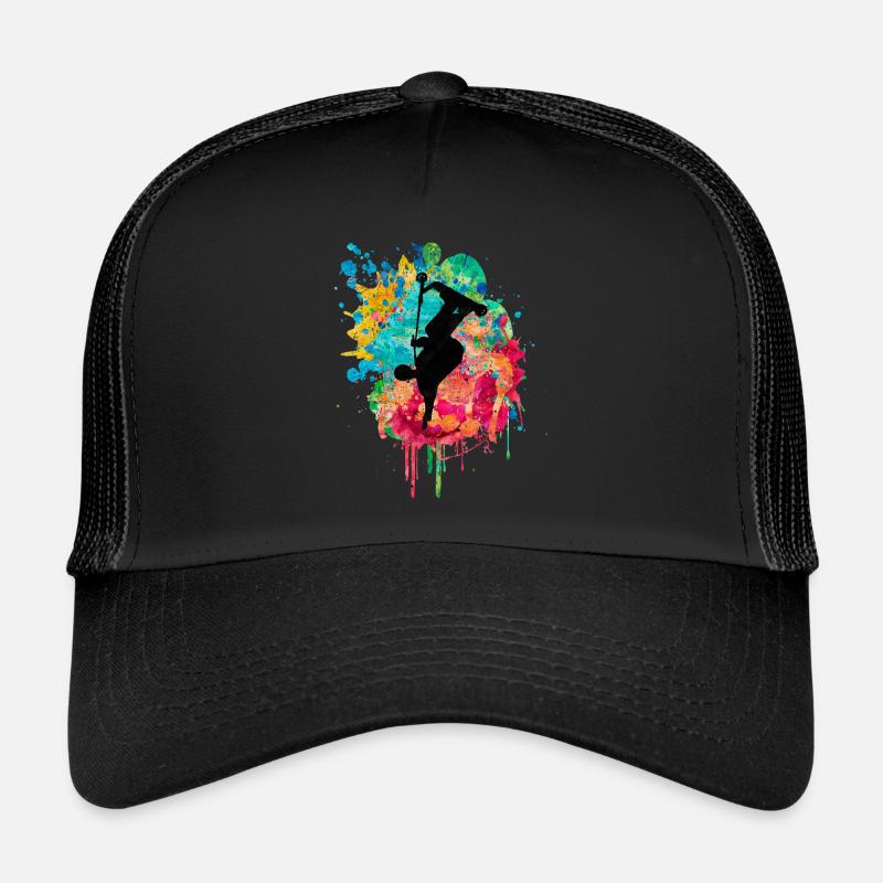 stuntscooter kickscooter scooter kick scooter eroller - Trucker Cap - black/black