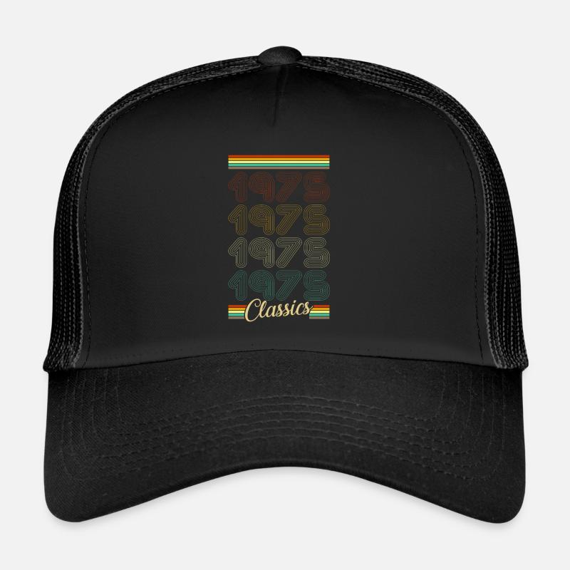 Vintage Classics 1975 - Casquette trucker  - noir/noir