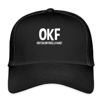 OKF Ortskontrollfahrt Dorf - Trucker Cap - Schwarz/Schwarz - Vorne