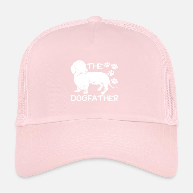 Teckel Dogfather propriétaire chiens Teckels Casquette trucker 