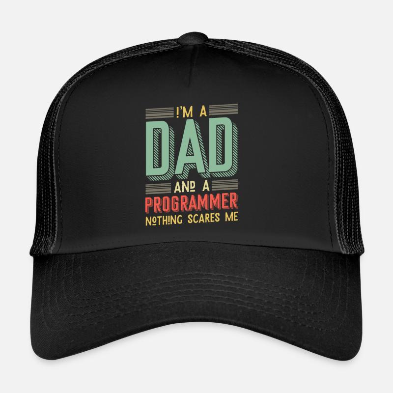 I'm a dad and a programmer Trucker Cap