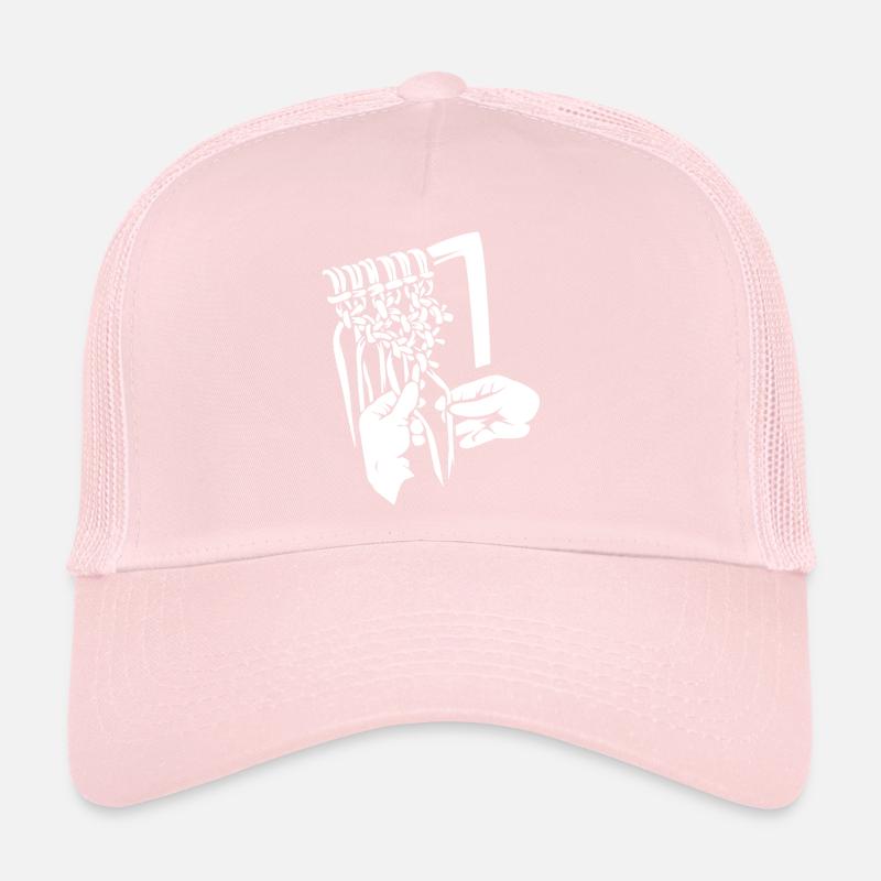 Macrame knotting technique Trucker Cap