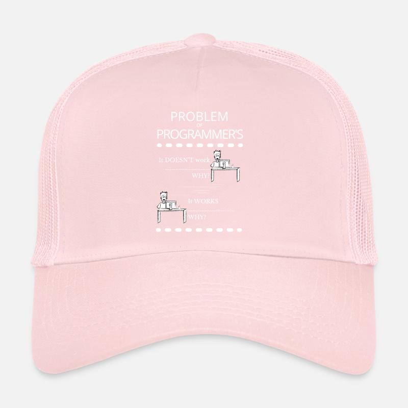 Funny programmer problem Trucker Cap