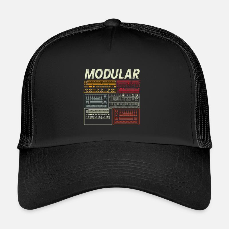 ADSR Modular Life Synthesizer - Trucker Cap - Schwarz/Schwarz