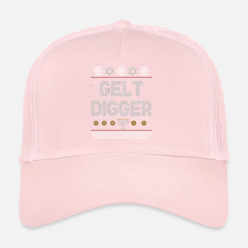Funny Gelt Digger Chanukah Hanukkah Gold Digger Gi Trucker Cap