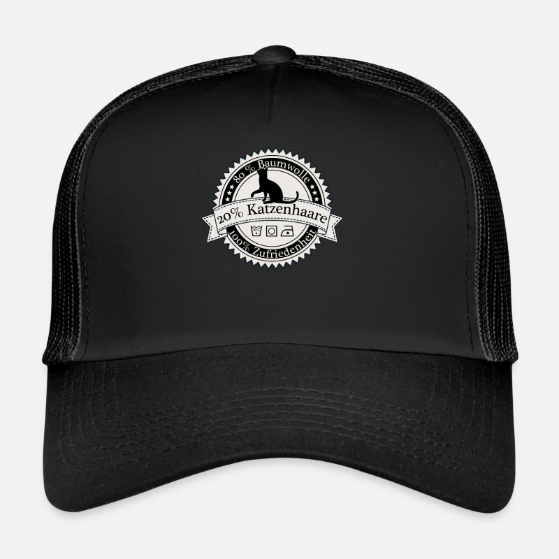 80% Baumwolle 20% Katzenhaare Shirt Trucker Cap