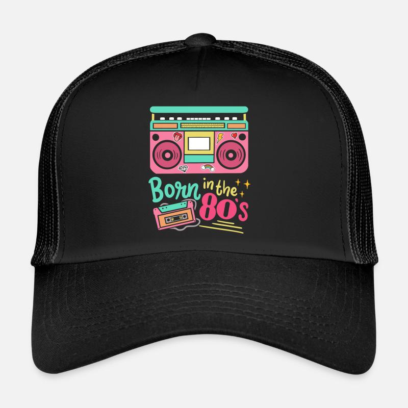 80s Born in the 80s - Trucker Cap - black/black