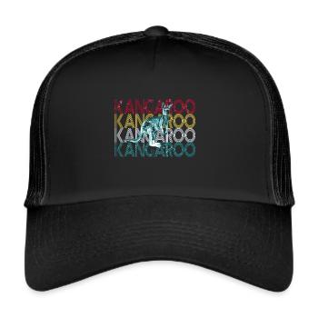 Känguru - Trucker Cap - Schwarz/Schwarz - Vorne
