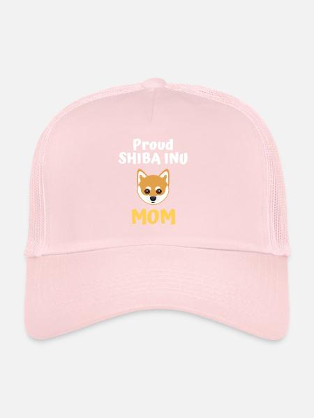 Proud Shiba Inu dog mom - Trucker Cap - pale pink - Front