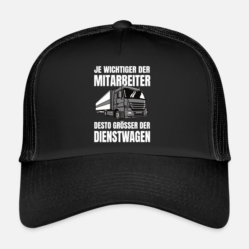 Fernfahrer Berufskraftfahrer LKW Fahrer Trucker - Trucker Cap - Schwarz/Schwarz