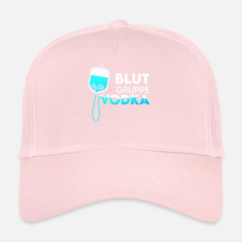 Blutgruppe Vodka Vodkatrinker Fun Saufspruch Gesch Trucker Cap