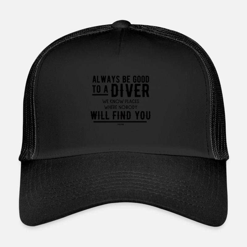 Plongée plongée disant eau mer Casquette trucker 