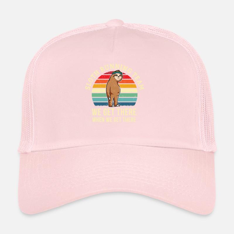 Funny Running Shirt - Funny Runner Gifts - Sloth L Trucker Cap