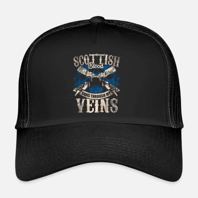 Le sang écossais coule dans mes veines Casquette trucker 