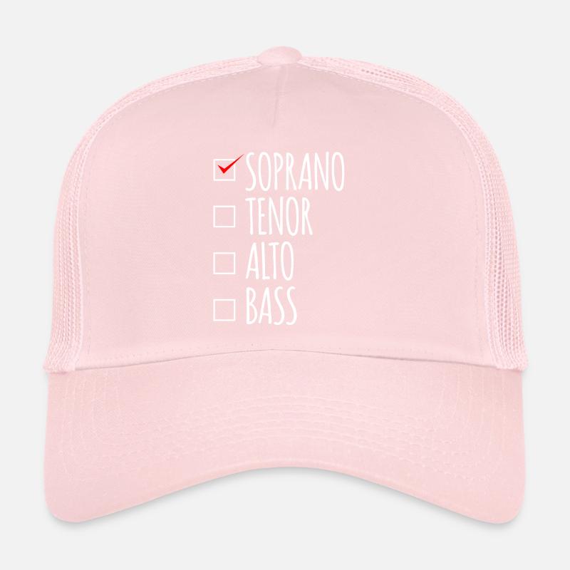 Voix de choeur de basse soprano ténor alto Casquette trucker 
