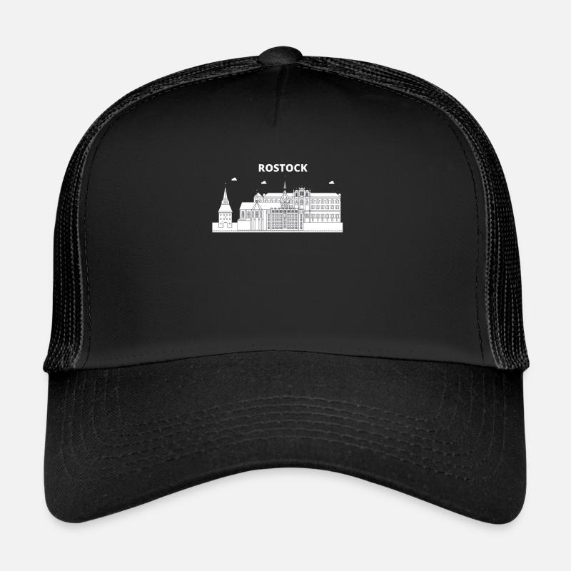 Rostock - Trucker Cap - Schwarz/Schwarz