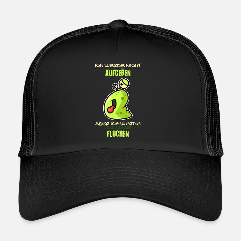 Lahme Schnecke - Trucker Cap - Schwarz/Schwarz