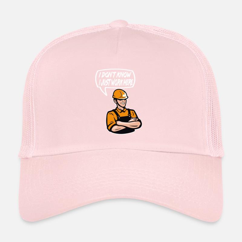 Conception de site de construction pour les travailleurs de la construction Casquette trucker 