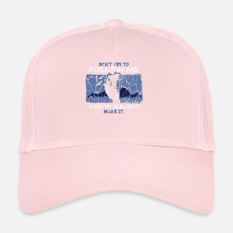 Mountain biker saying mountains Trucker Cap