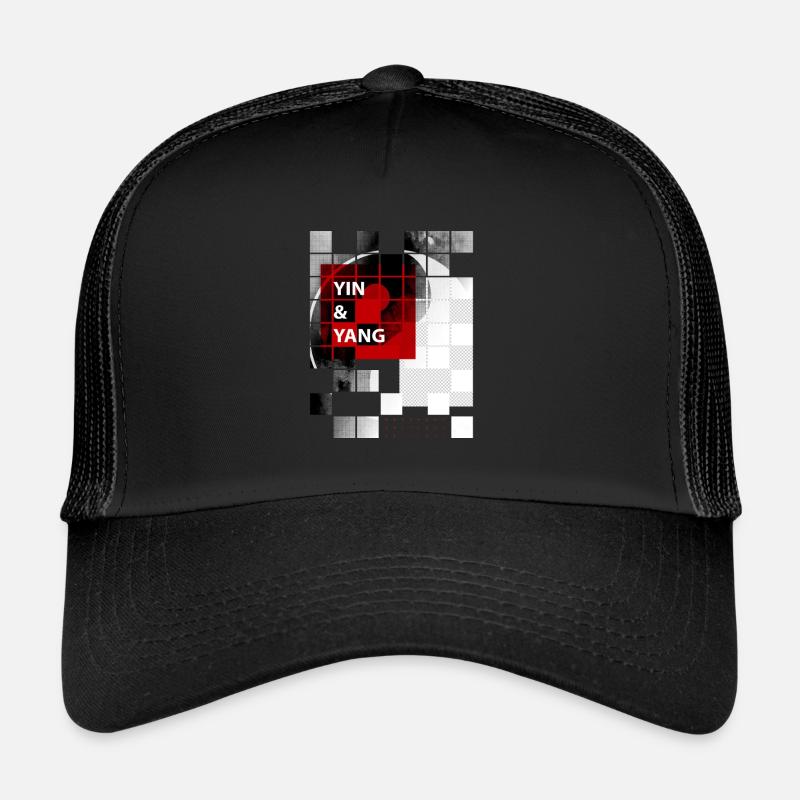 yin yang Casquette trucker 