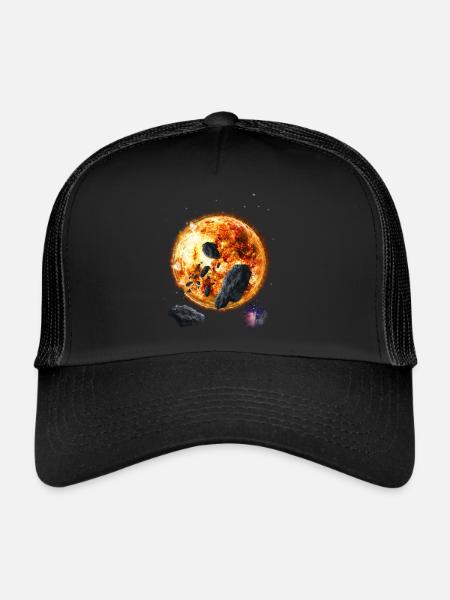 Sun - Trucker Cap - black/black - Front
