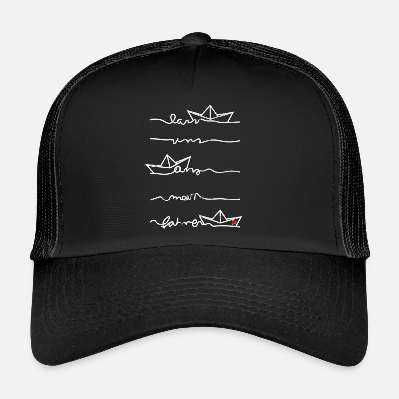 Papierschiff Meer Papierboot Papierschiffchen Trucker Cap