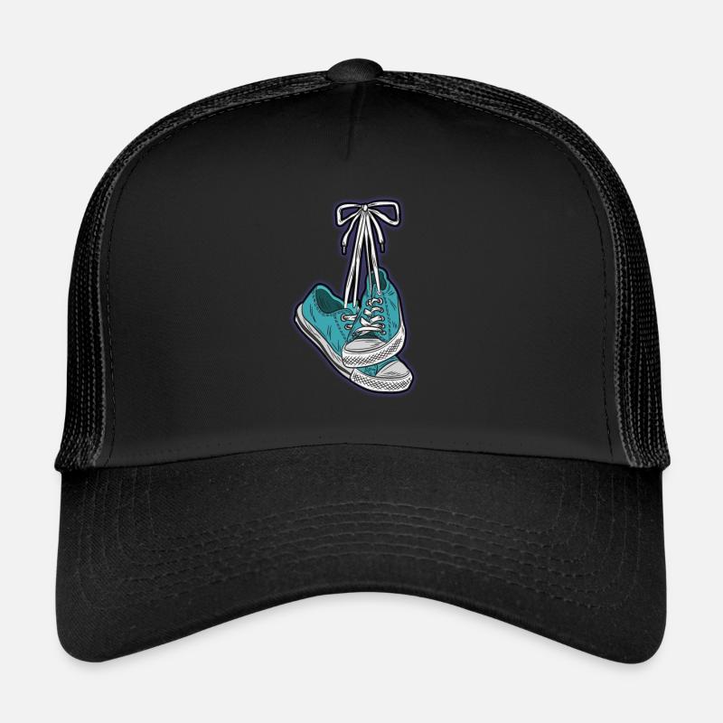 CHUCKS Schuhe Verknotet Sneaker Turnschuhe Liebe Trucker Cap