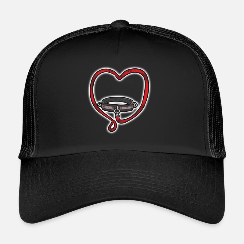 Collier d’esclave Collier Laisse BDSM Bondage Love Casquette trucker 