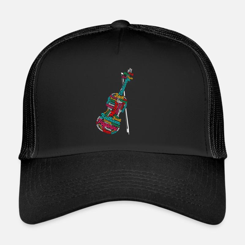 Compositeur classique Violon de musique classique Casquette trucker 