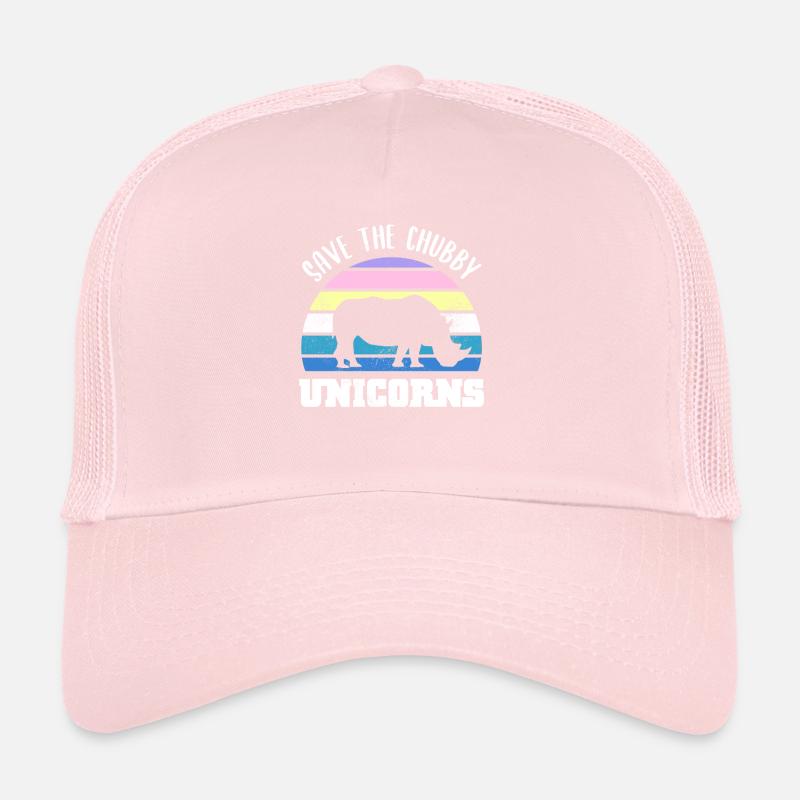 Save the Chubby Unicorns Rhino Sunset Casquette trucker 