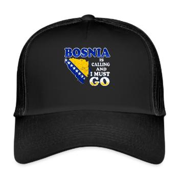 Bosnia is on the call - Trucker Cap - black/black - Front