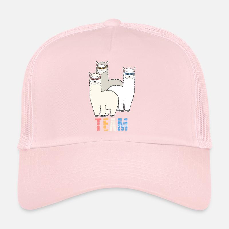 Équipage Alpaca Llama Team Casquette trucker 