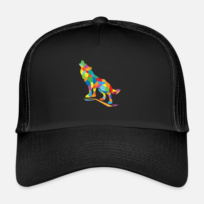 Wolf polygon Trucker Cap
