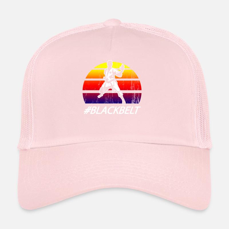 Impression de conception de ceinture noire de karaté d'arts martiaux Casquette trucker 