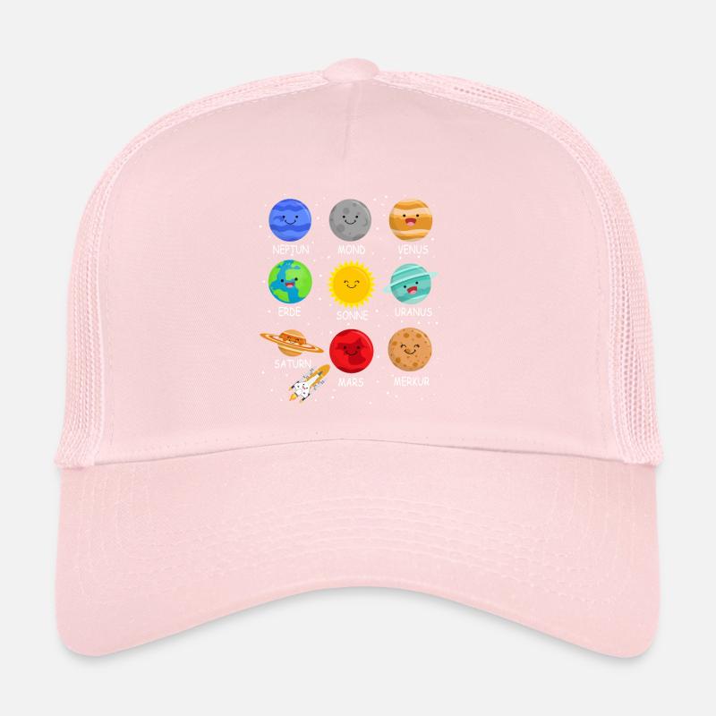 Planets Solar System Children Space Boys Trucker Cap