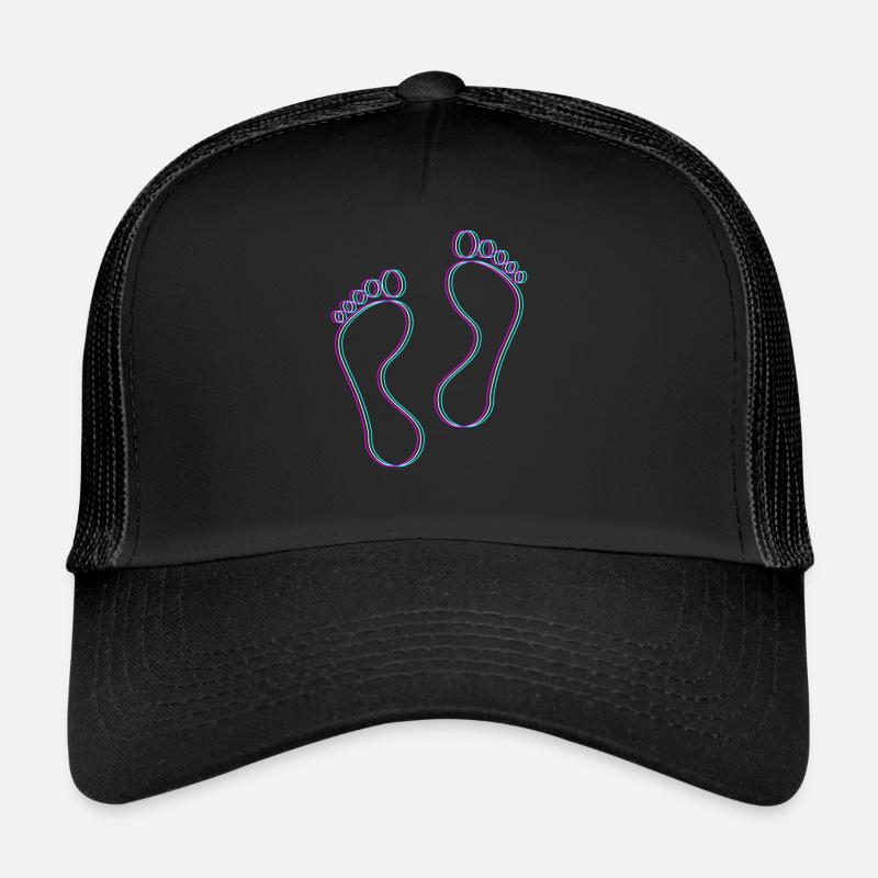 Fußpflege Pediküre Podologe Nagelstudio Geschenk - Trucker Cap - Schwarz/Schwarz