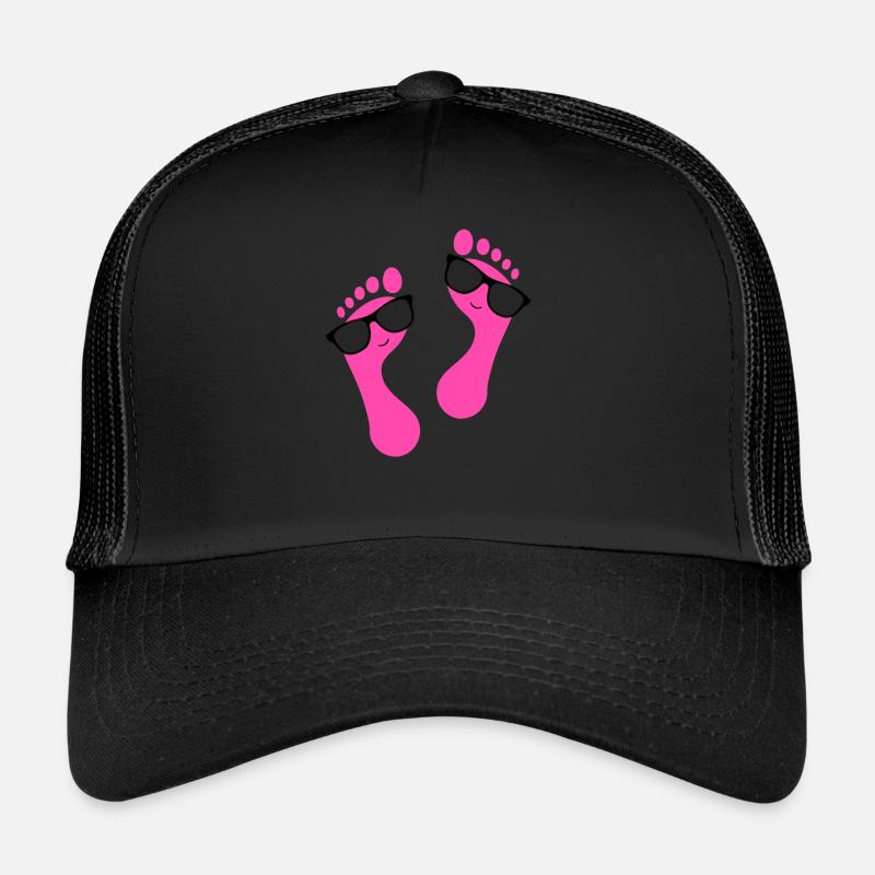 Fußpflege Pediküre Podologe Nagelstudio Geschenk - Trucker Cap - Schwarz/Schwarz