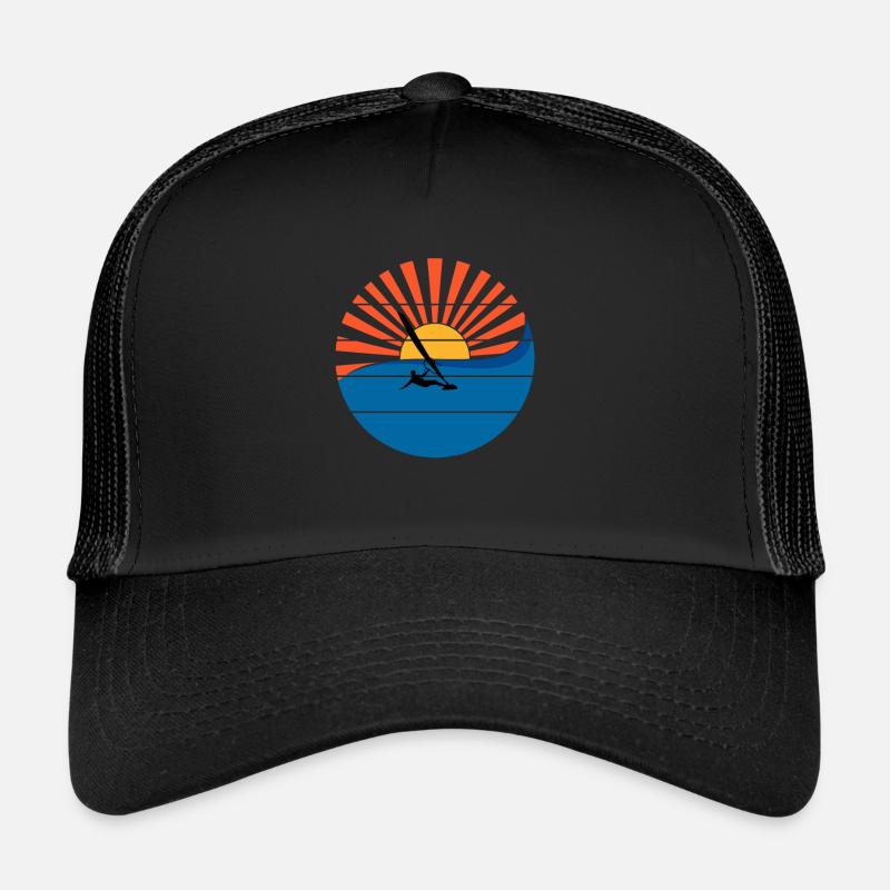 Windsurfer Sunset Windsurfing Windsurfing Gift Casquette trucker 