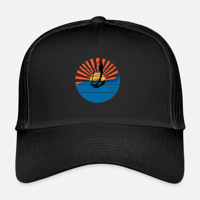Windsurfer Sunset Windsurfing Windsurfing Gift Casquette trucker 