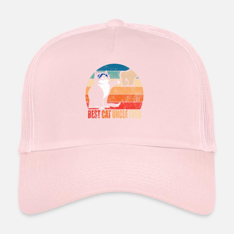 Beste Katze Onkel jemals lustige Katze Sonnenbrille Faust Trucker Cap