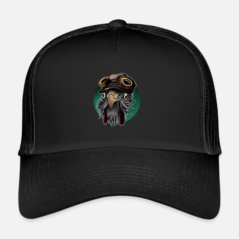 Coq avec motif steampunk Casquette trucker 