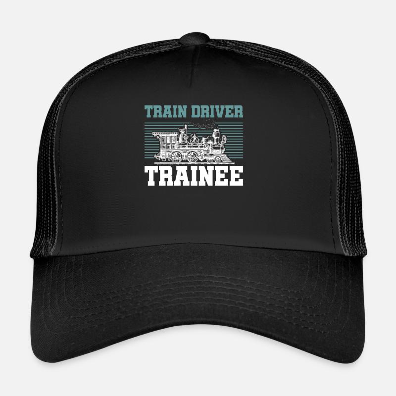 Train driver - Trucker Cap - black/black