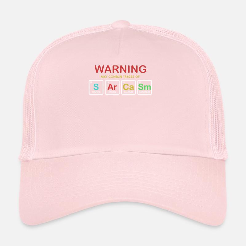 Sarcasm Elements Of My Personality Funny design Trucker Cap