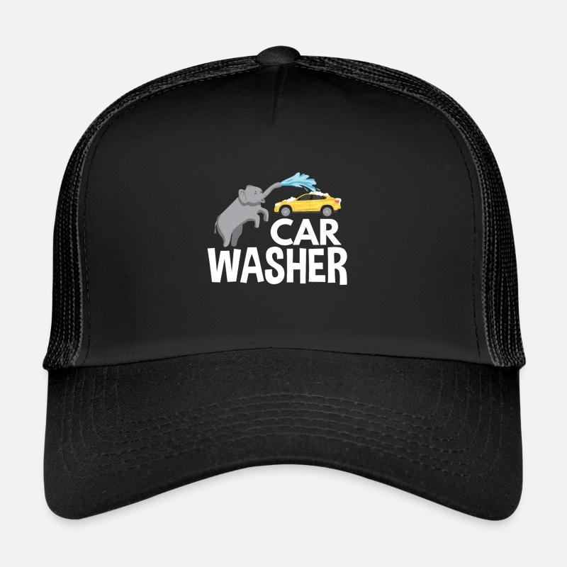 Un éléphant des voitures lave avec la trompe Casquette trucker 